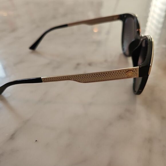 Versace polorized black and gold sunglasses - Picture 3 of 5